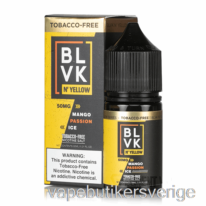 Vape Sverige Mango Passion Ice - Blvk N' Gula Salter - 30ml 35mg